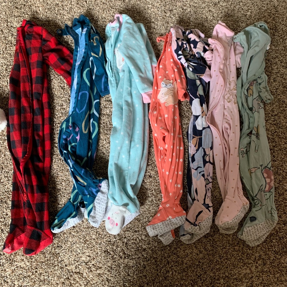 Carter's Kids Pajamas - Red, Blue, Pink, Orange, Black, Green